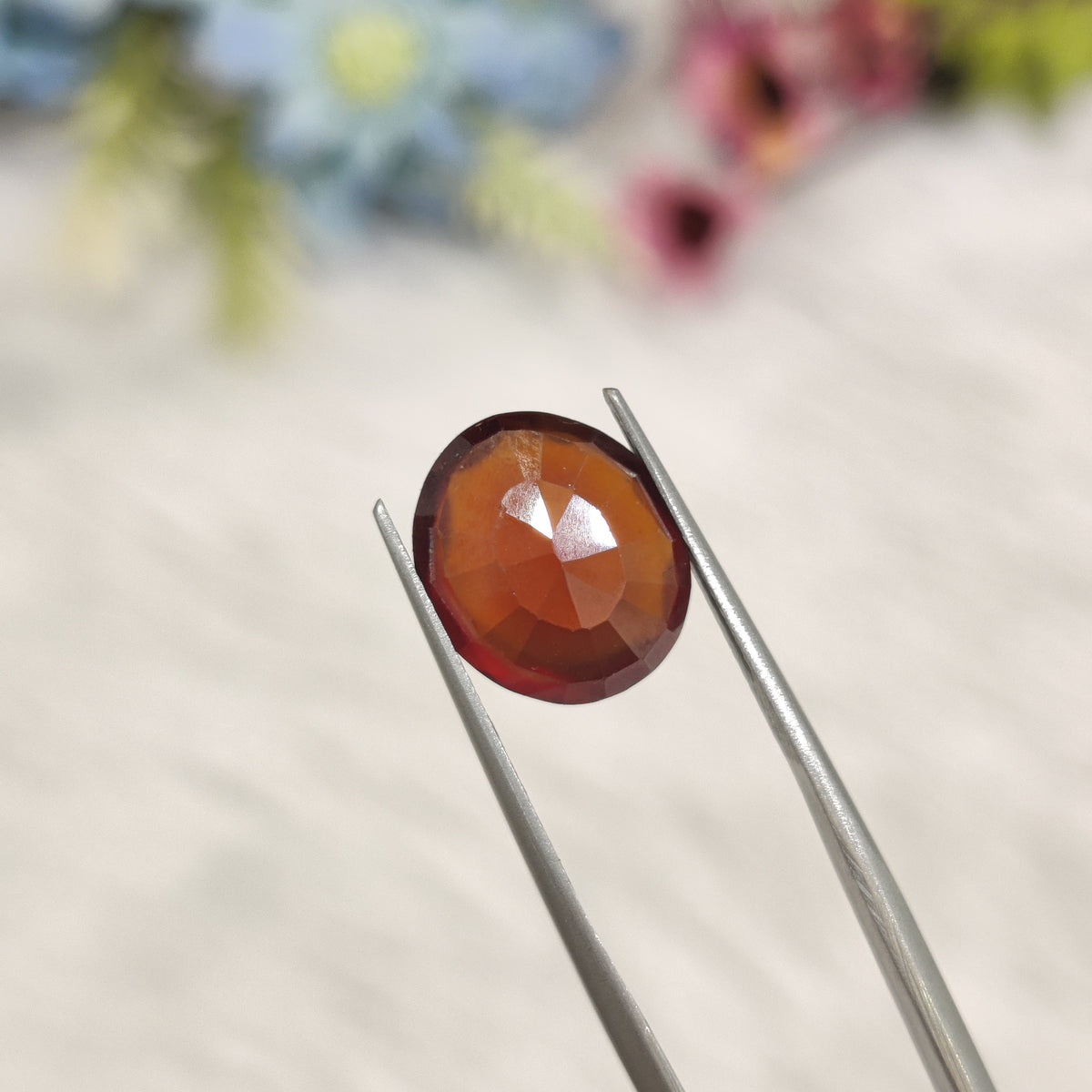 Natural Hessonite Garnet (Gomed) | HG 47 | 6.41 Carat | Certified