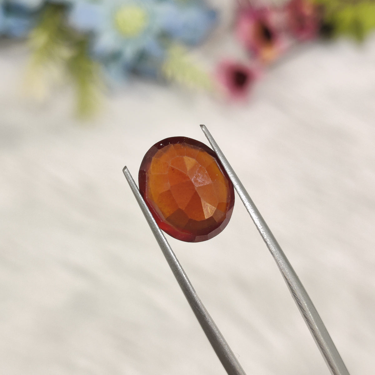 Natural Hessonite Garnet (Gomed) | HG 48 | 6.44 Carat | Certified
