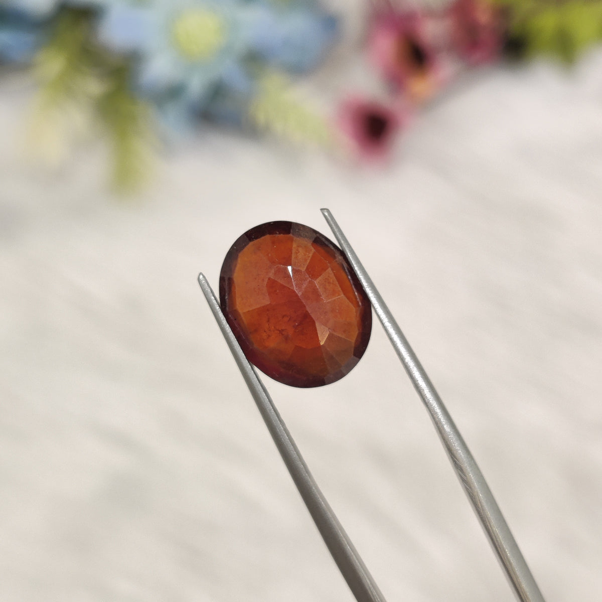 Natural Hessonite Garnet (Gomed) | HG 53 | 6.44 Carat | Certified