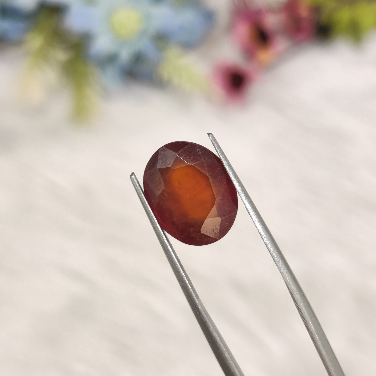 Natural Hessonite Garnet (Gomed) | HG 49 | 6.07 Carat | Certified