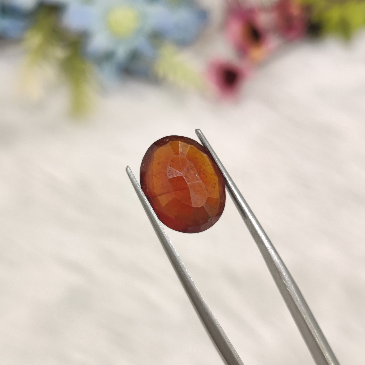Natural Hessonite Garnet (Gomed) | HG 49 | 6.07 Carat | Certified
