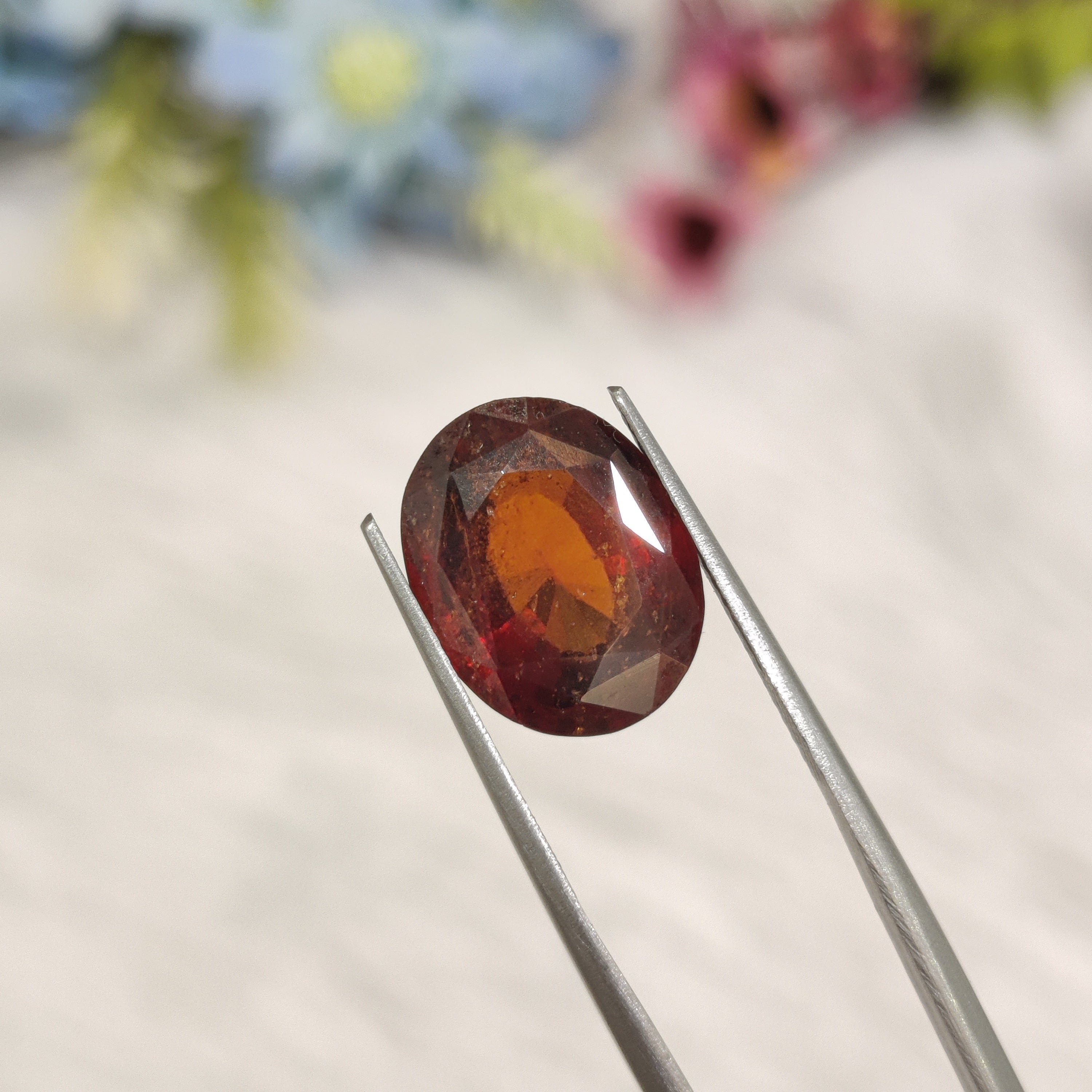 Hessonite Garnet  | HG 13 | 8.62 Carat