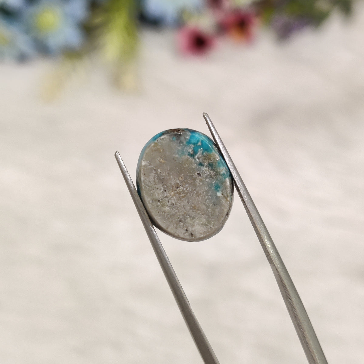 Natural Turquoise Gemstone (Firoza) TUR 169 6.64 Carat Certified