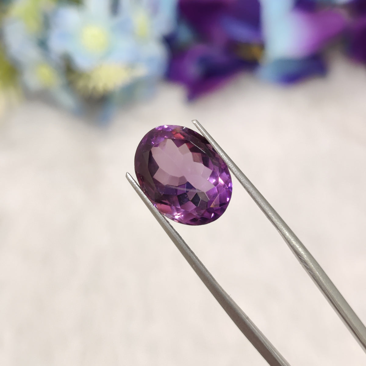 Natural Amethyst (Jamunia) | AME 357 | 6.53 Carat | Certified