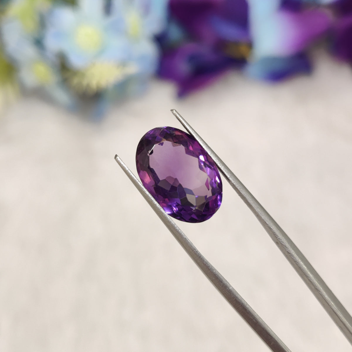Natural Amethyst (Jamunia) | AME 188 | 6.95 Carat | Certified