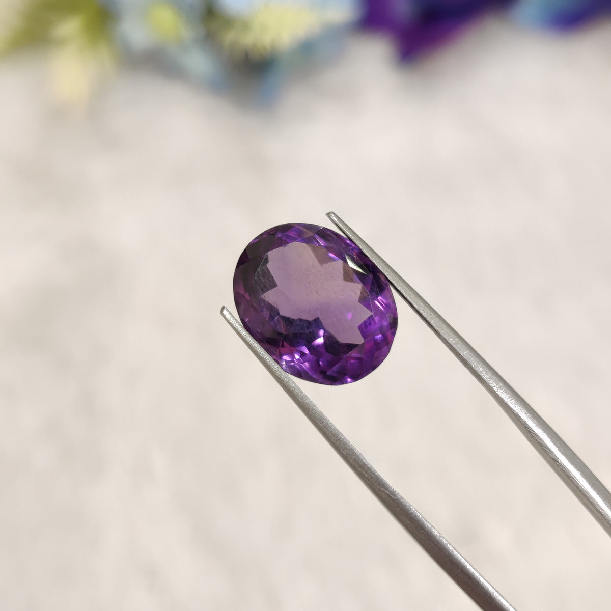 Natural Amethyst (Jamunia) | AME 345 | 6.92 Carat | Certified