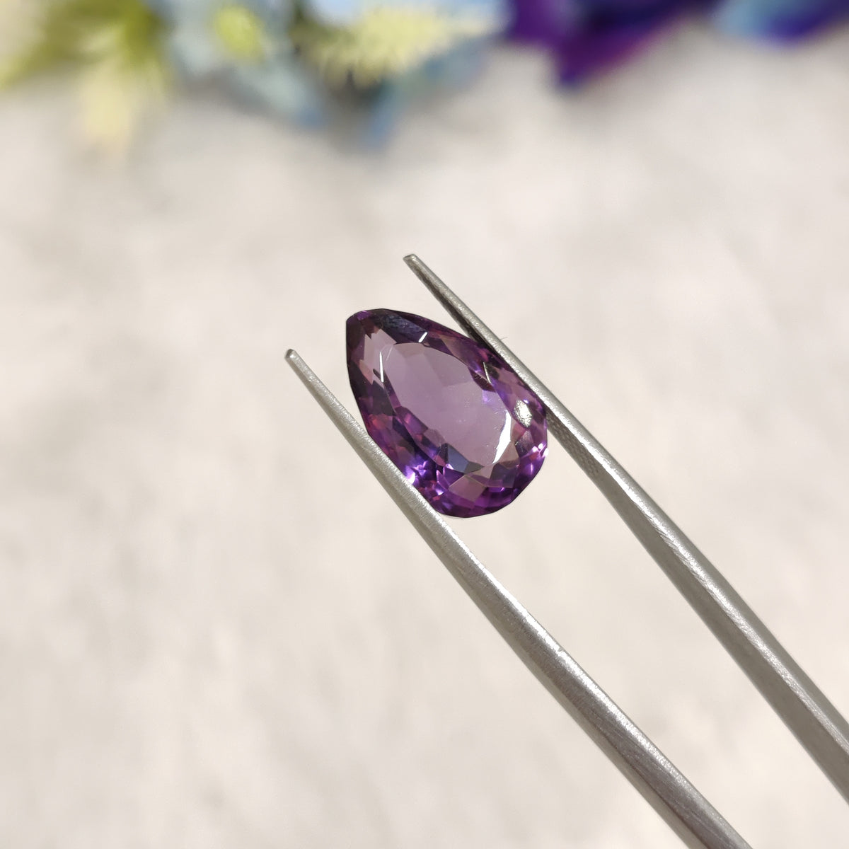 Natural Amethyst (Jamunia) | AME 143 | 6.36 Carat | Certified
