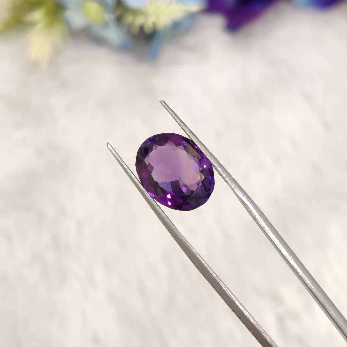Natural Amethyst (Jamunia) | AME 344 | 6.68 Carat | Certified