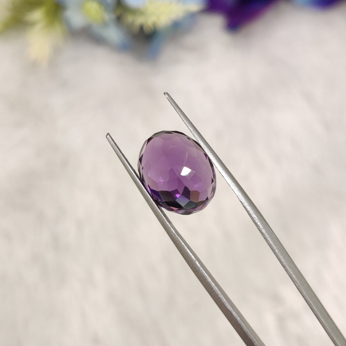 Natural Amethyst (Jamunia) | AME 344 | 6.68 Carat | Certified
