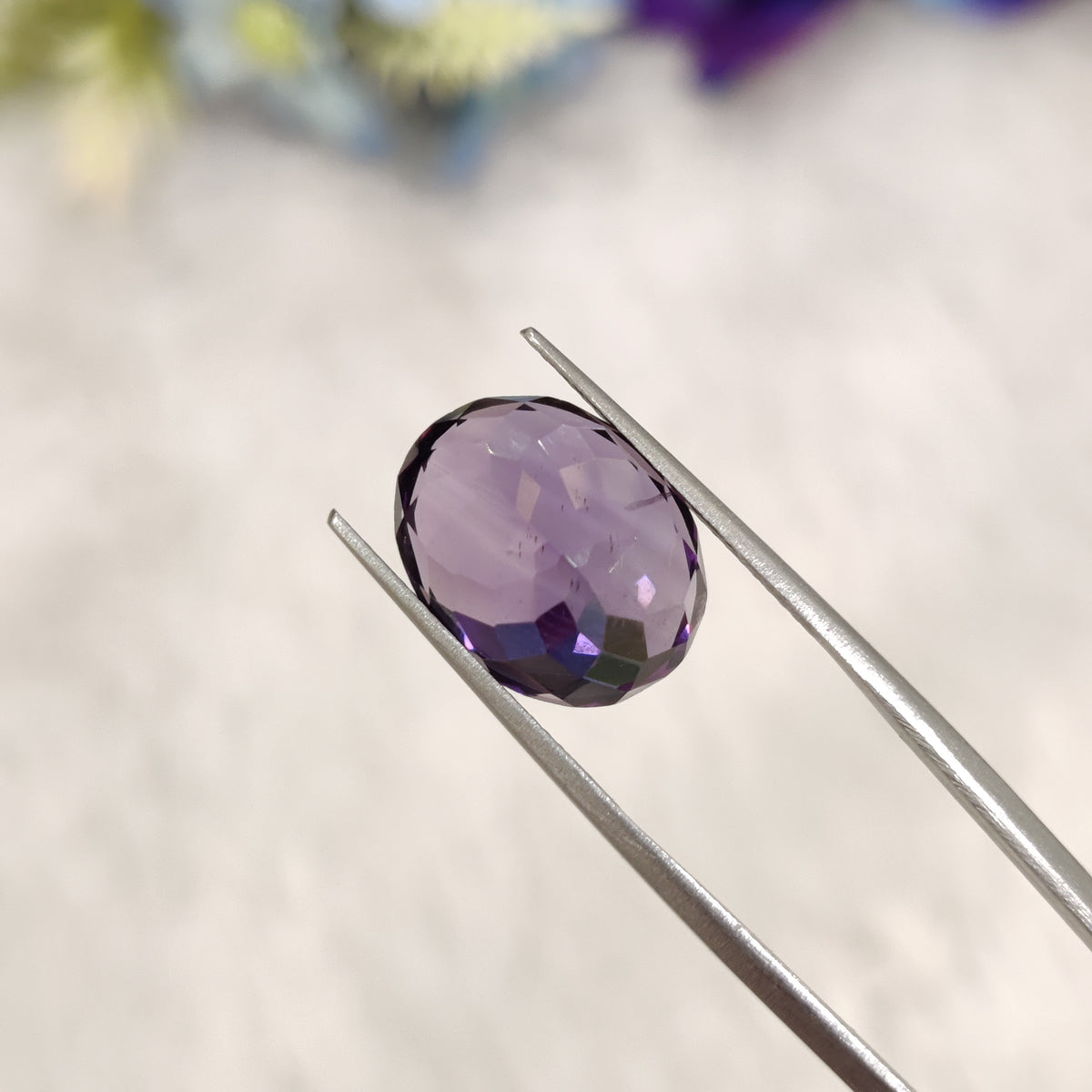 Natural Amethyst (Jamunia) | AME 354 | 6.77 Carat | Certified