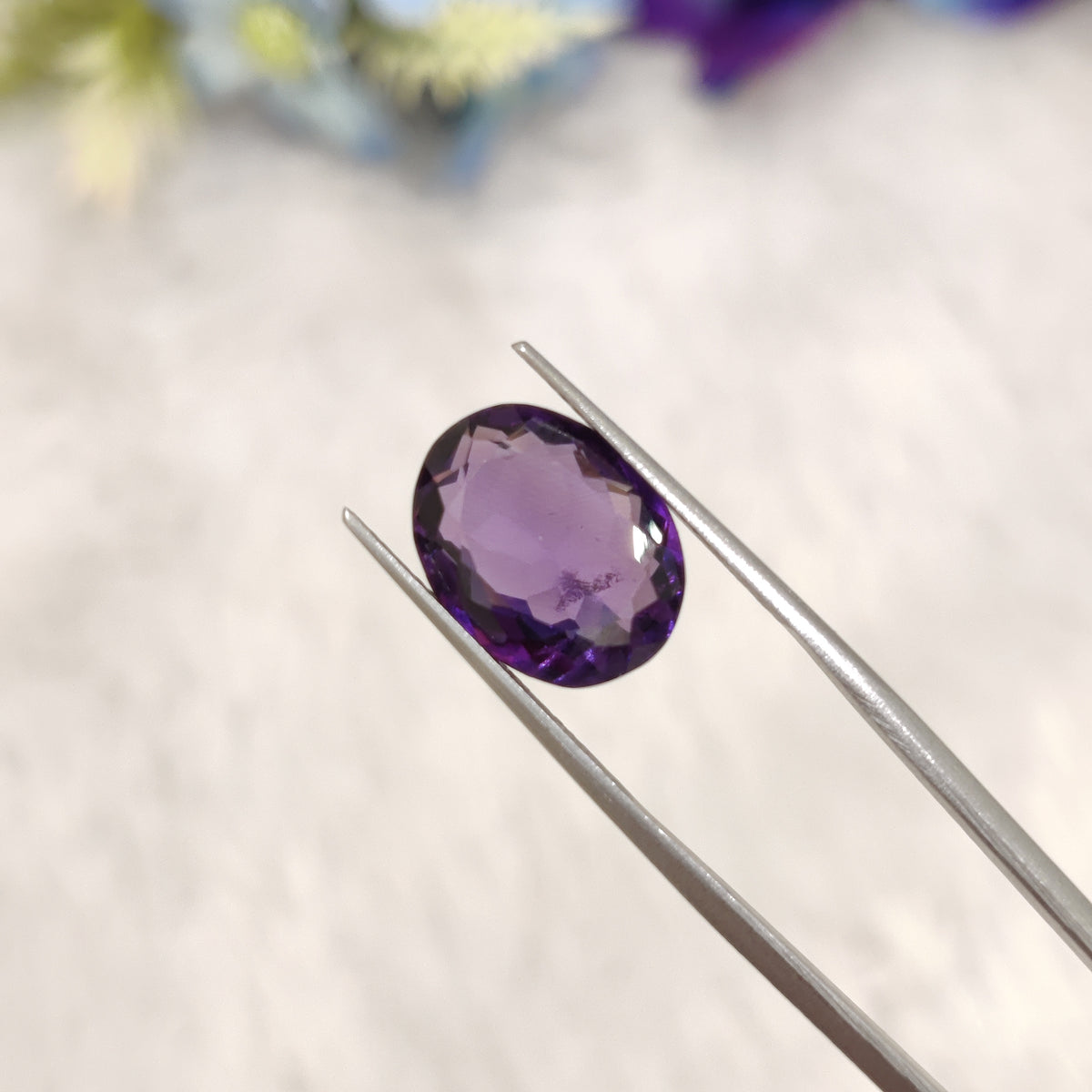 Natural Amethyst (Jamunia) | AME 182 | 6.09 Carat | Certified