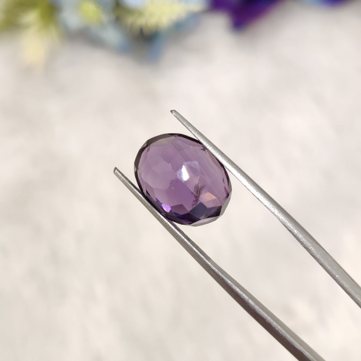 Natural Amethyst (Jamunia) | AME 182 | 6.09 Carat | Certified