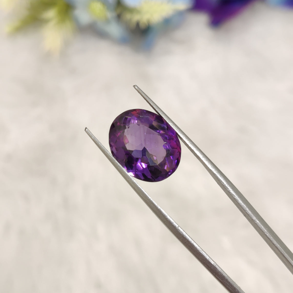 Natural Amethyst (Jamunia) | AME 229 | 7.72 Carat | Certified