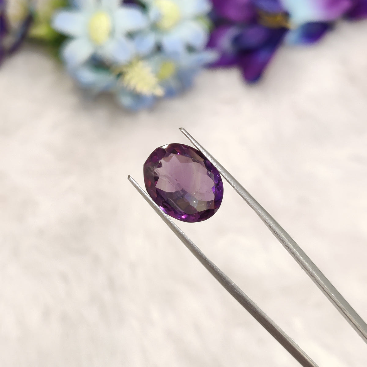 Natural Amethyst (Jamunia) | AME 187 | 7.12 Carat | Certified