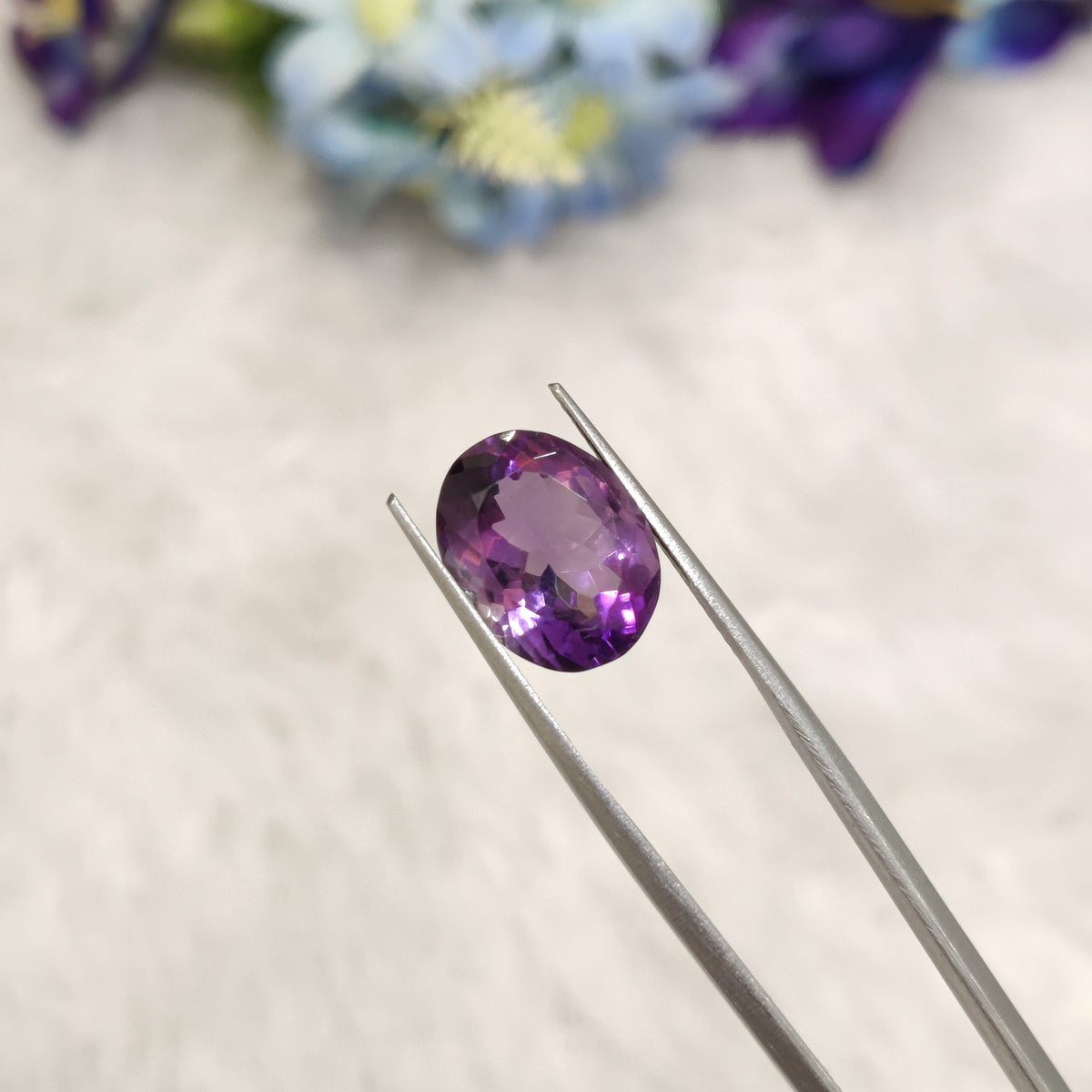 Natural Amethyst (Jamunia) | AME 166 | 6.22 Carat | Certified