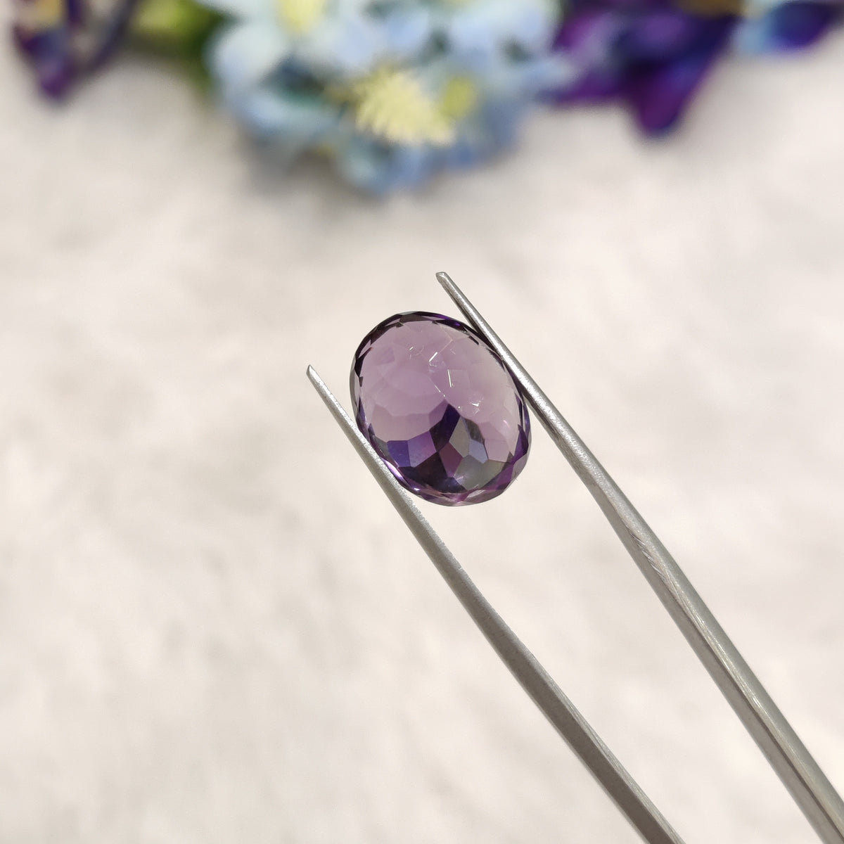 Natural Amethyst (Jamunia) | AME 166 | 6.22 Carat | Certified