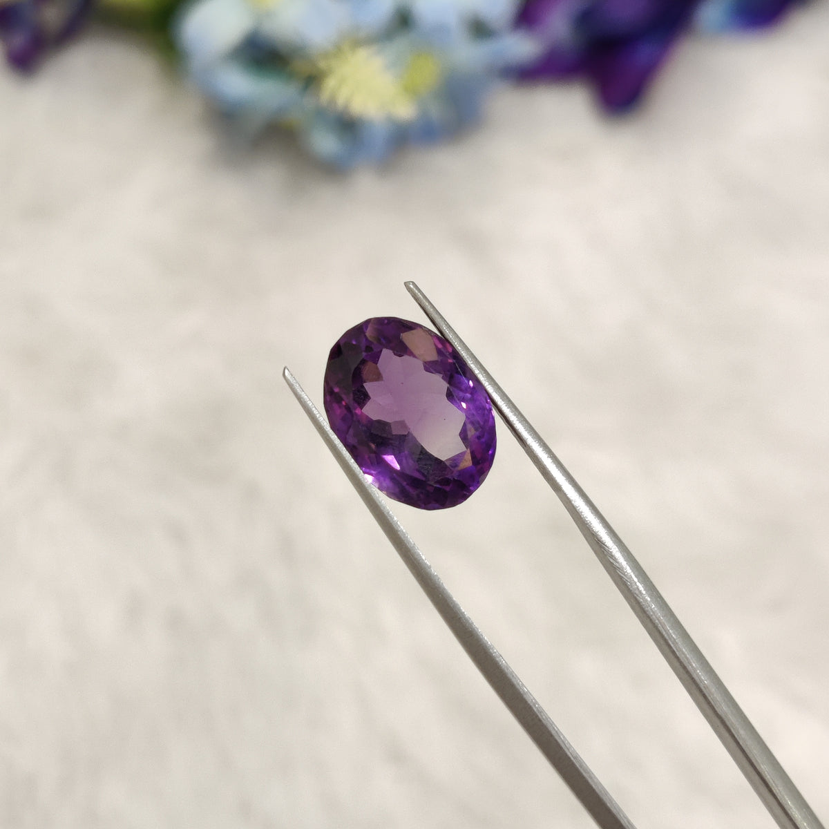 Natural Amethyst (Jamunia) | AME 241 | 6.86 Carat | Certified