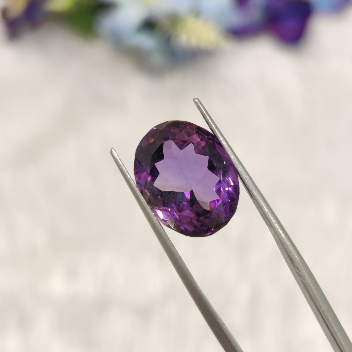 Natural Amethyst (Jamunia) | AME 165 | 7.12 Carat | Certified