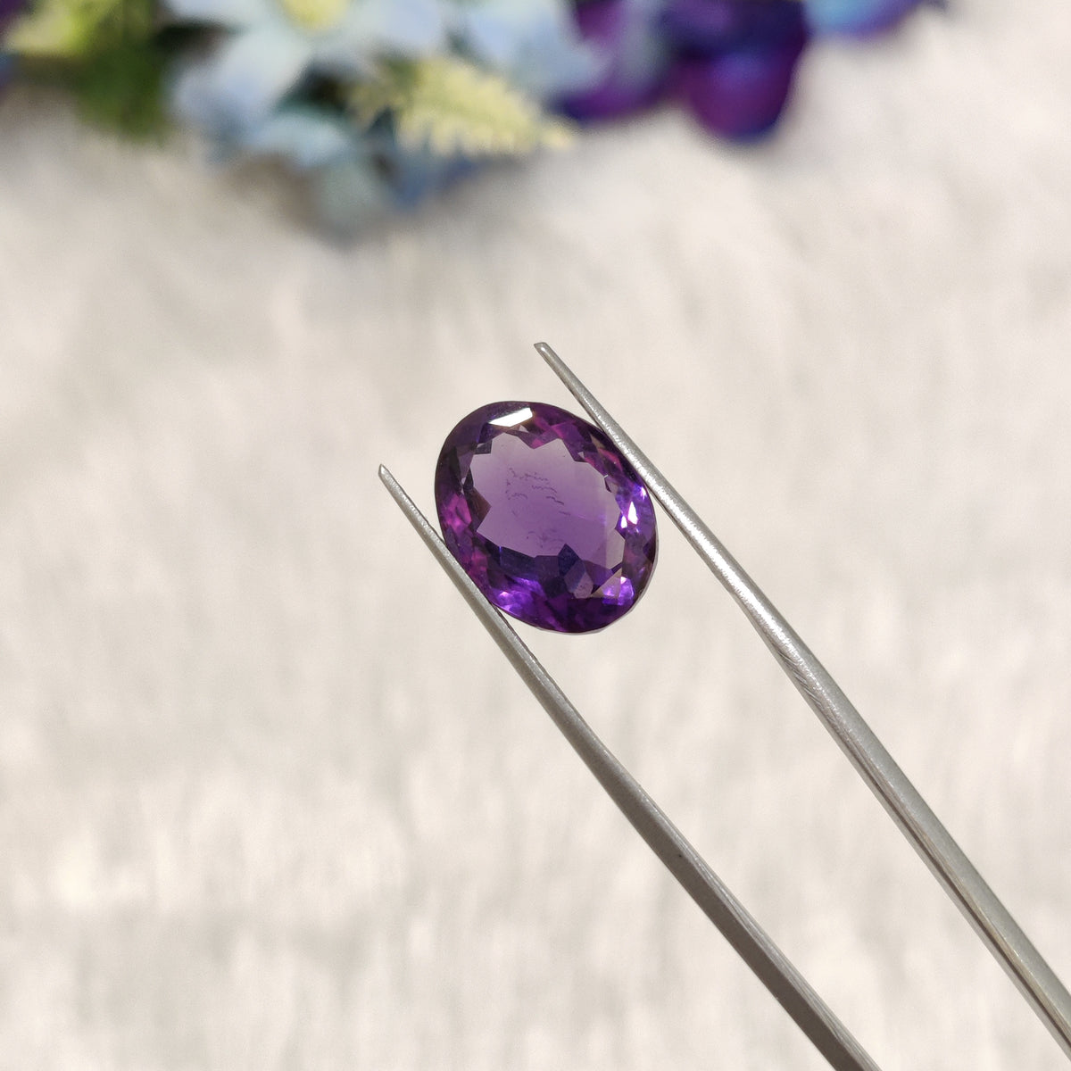Natural Amethyst (Jamunia) | AME 346 | 7.22 Carat | Certified