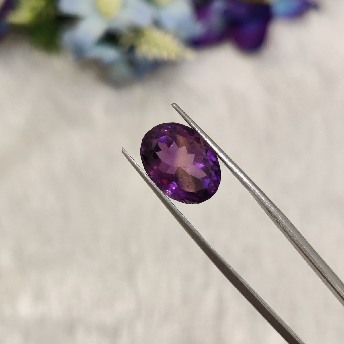 Natural Amethyst (Jamunia) | AME 175 | 6.7 Carat | Certified