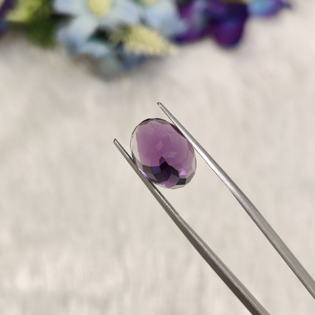 Natural Amethyst (Jamunia) | AME 175 | 6.7 Carat | Certified