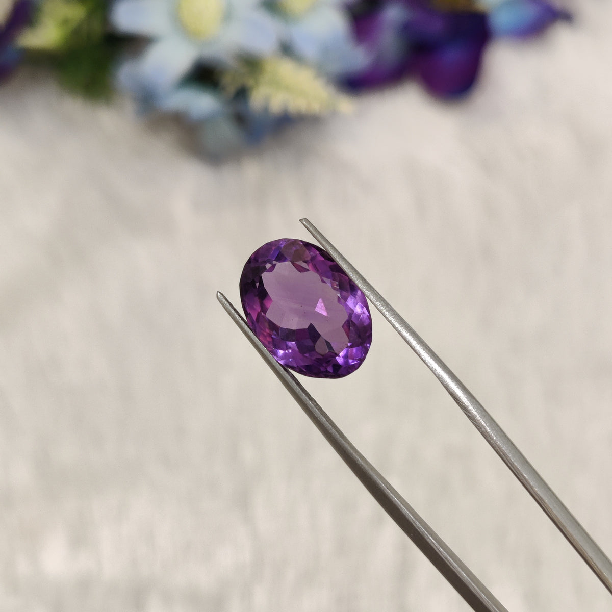 Natural Amethyst (Jamunia) | AME 325 | 6.64 Carat | Certified