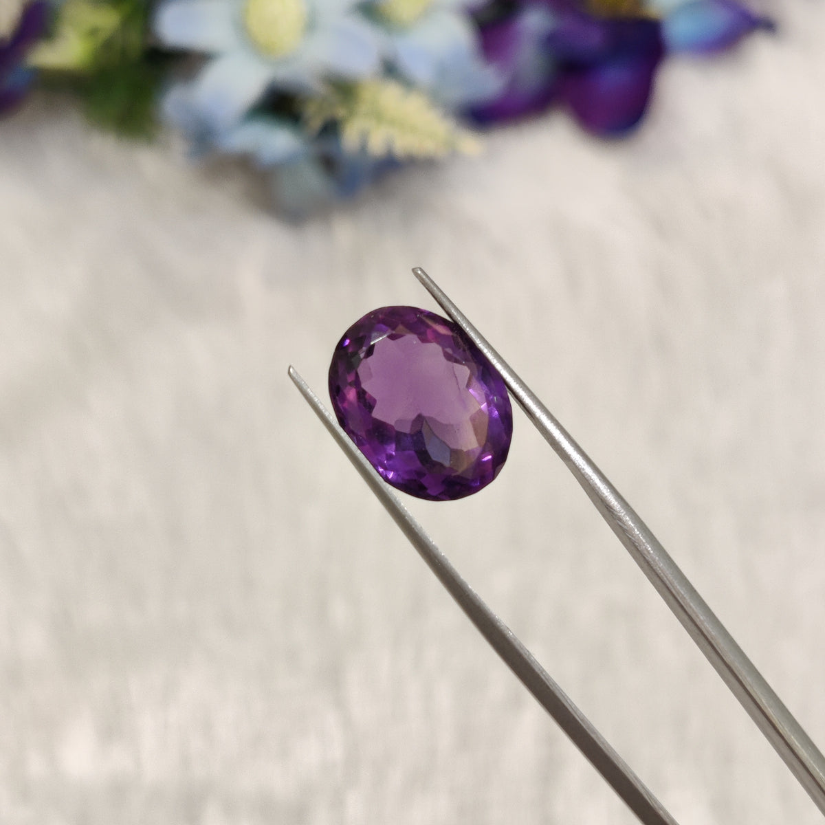 Natural Amethyst (Jamunia) | AME 306 | 7.54 Carat | Certified