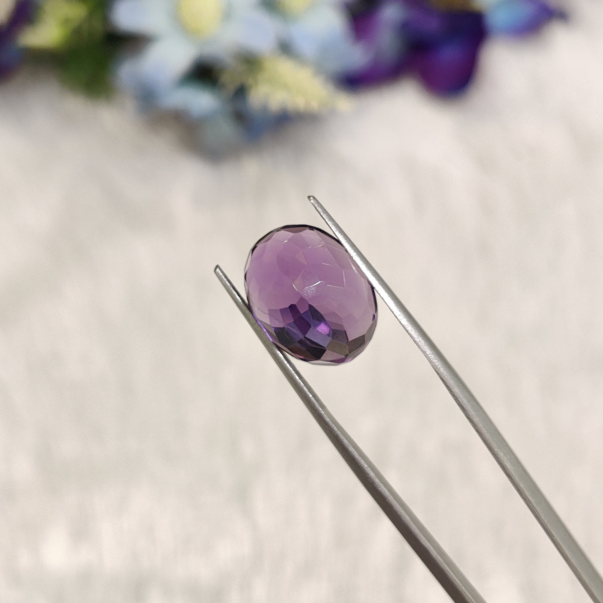 Natural Amethyst (Jamunia) | AME 306 | 7.54 Carat | Certified