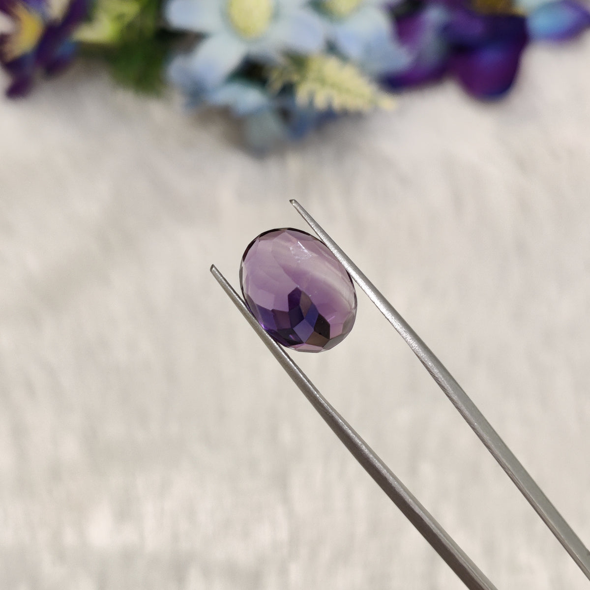 Natural Amethyst (Jamunia) | AME 216 | 6.89 Carat | Certified