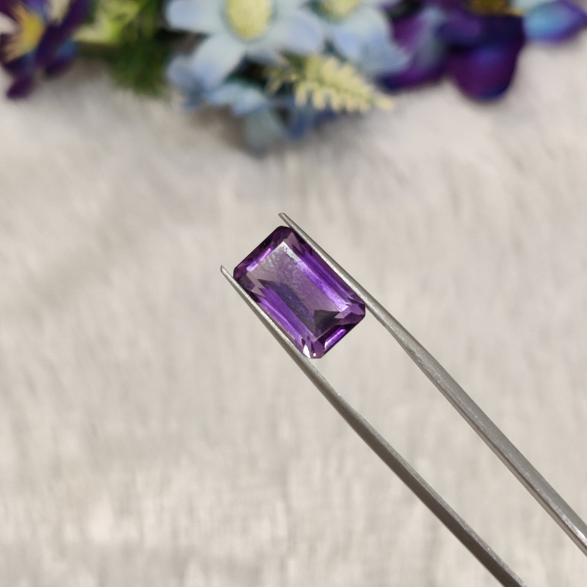 Natural Amethyst (Jamunia) | AME 158 | 6.96 Carat | Certified