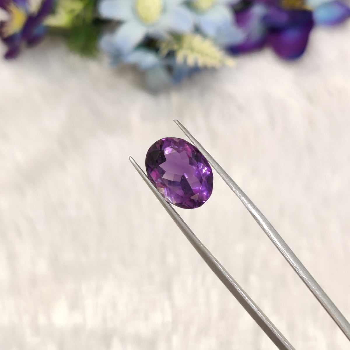 Natural Amethyst (Jamunia) | AME 321 | 6.95 Carat | Certified