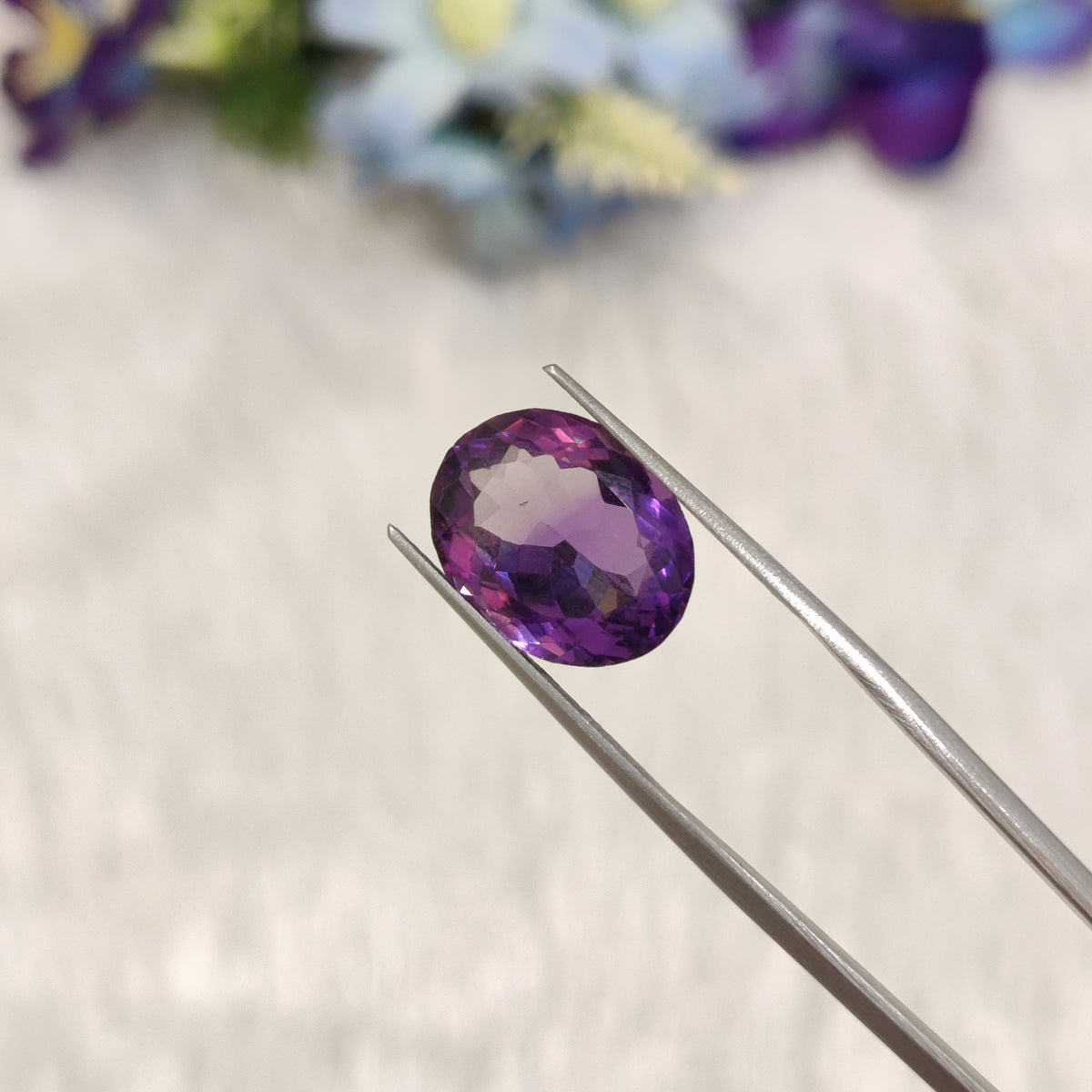 Natural Amethyst (Jamunia) | AME 181 | 6.56 Carat | Certified