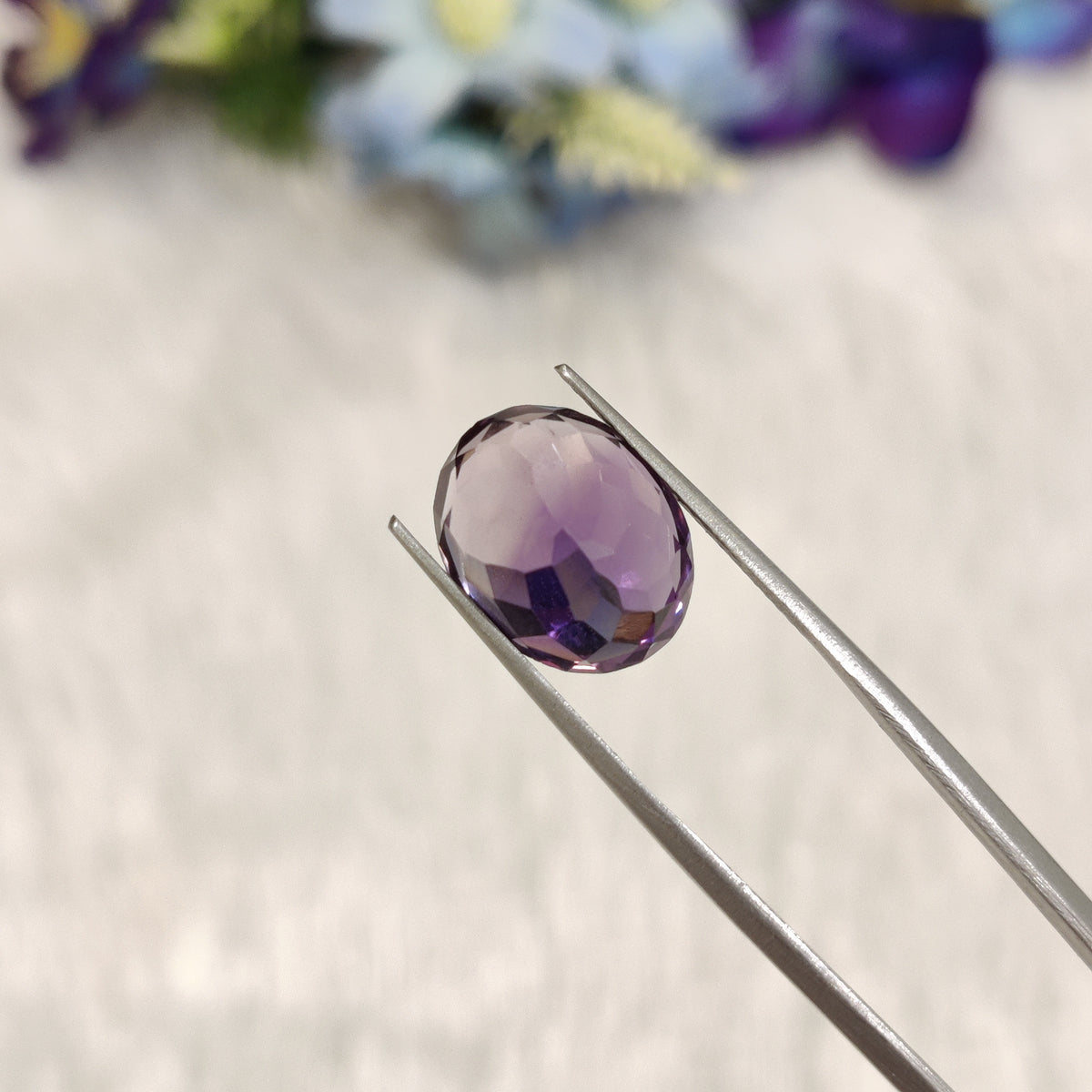 Natural Amethyst (Jamunia) | AME 181 | 6.56 Carat | Certified