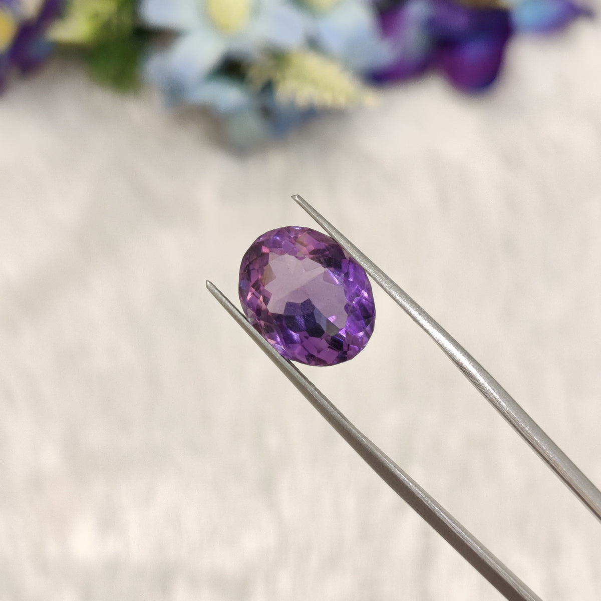 Natural Amethyst (Jamunia) | AME 364 | 6.89 Carat | Certified