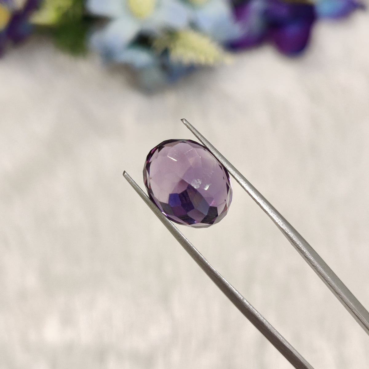 Natural Amethyst (Jamunia) | AME 364 | 6.89 Carat | Certified