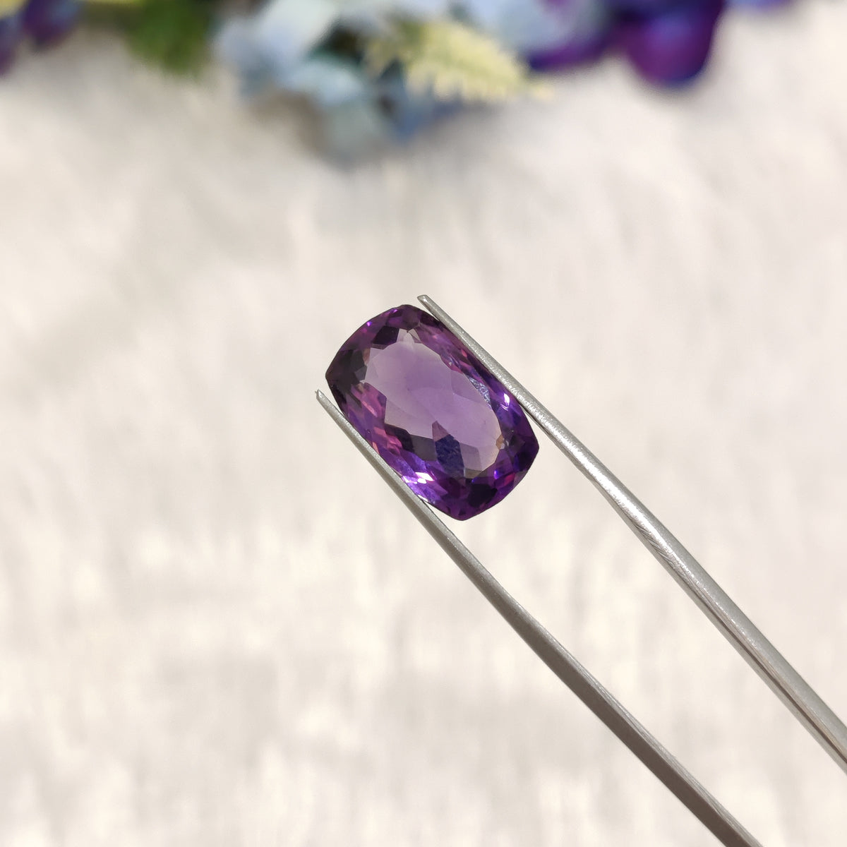 Natural Amethyst (Jamunia) | AME 138 | 6.72 Carat | Certified
