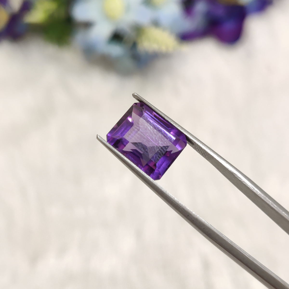 Natural Amethyst (Jamunia) | AME 157 | 6.22 Carat | Certified