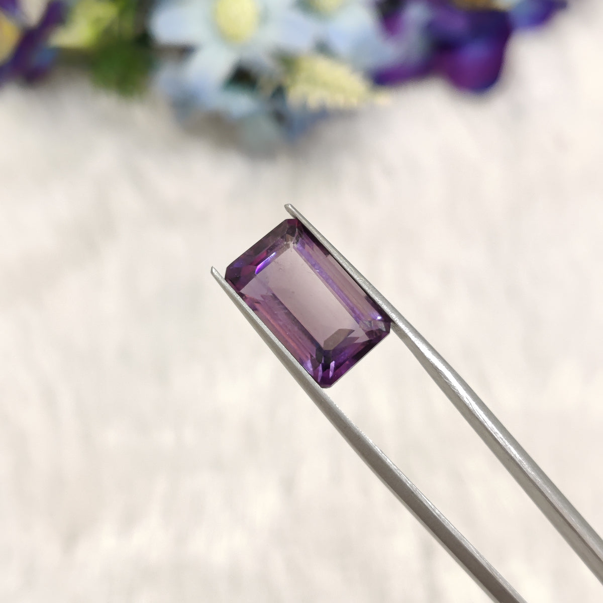 Natural Amethyst (Jamunia) | AME 159 | 7.47 Carat | Certified