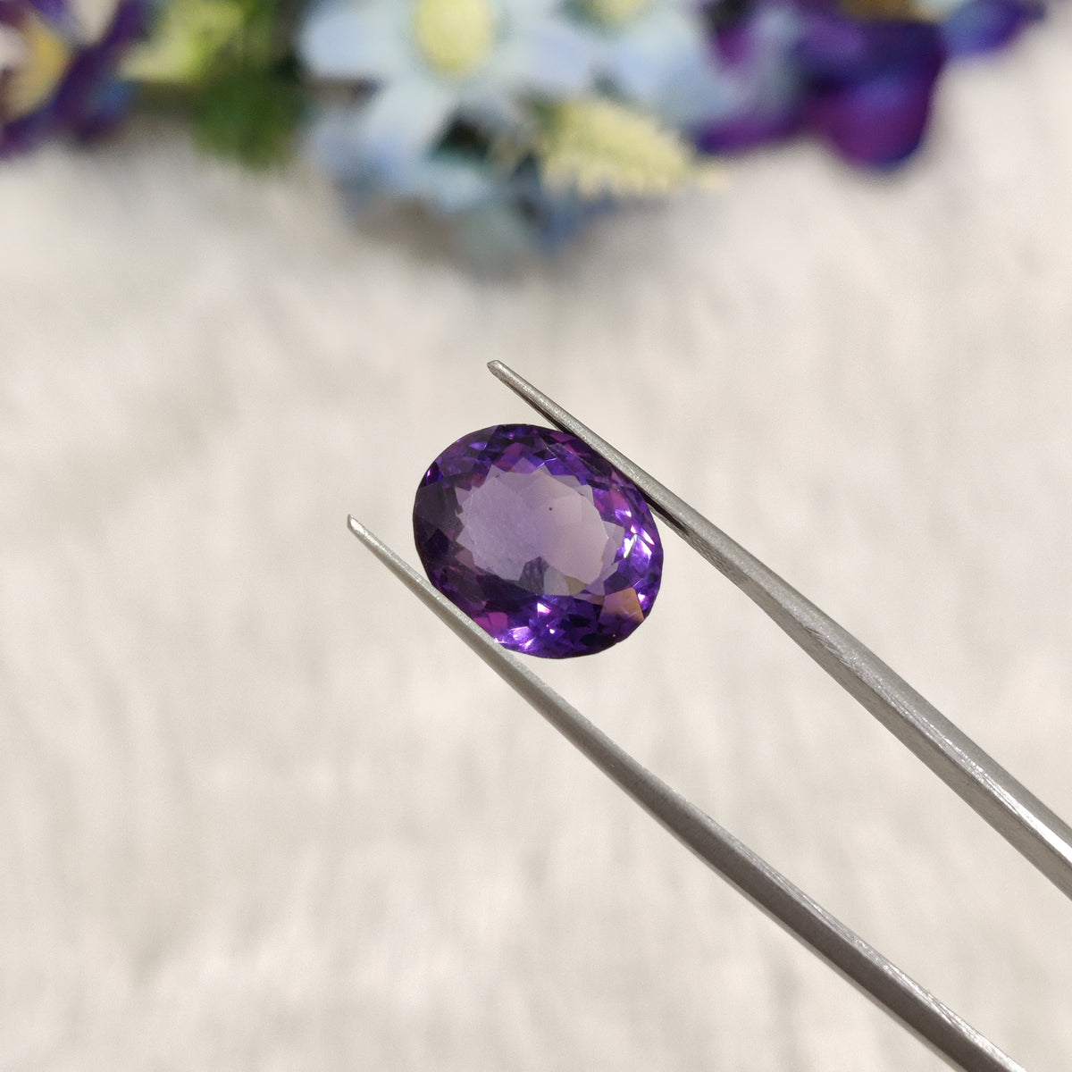 Natural Amethyst (Jamunia) | AME 164 | 7.01 Carat | Certified