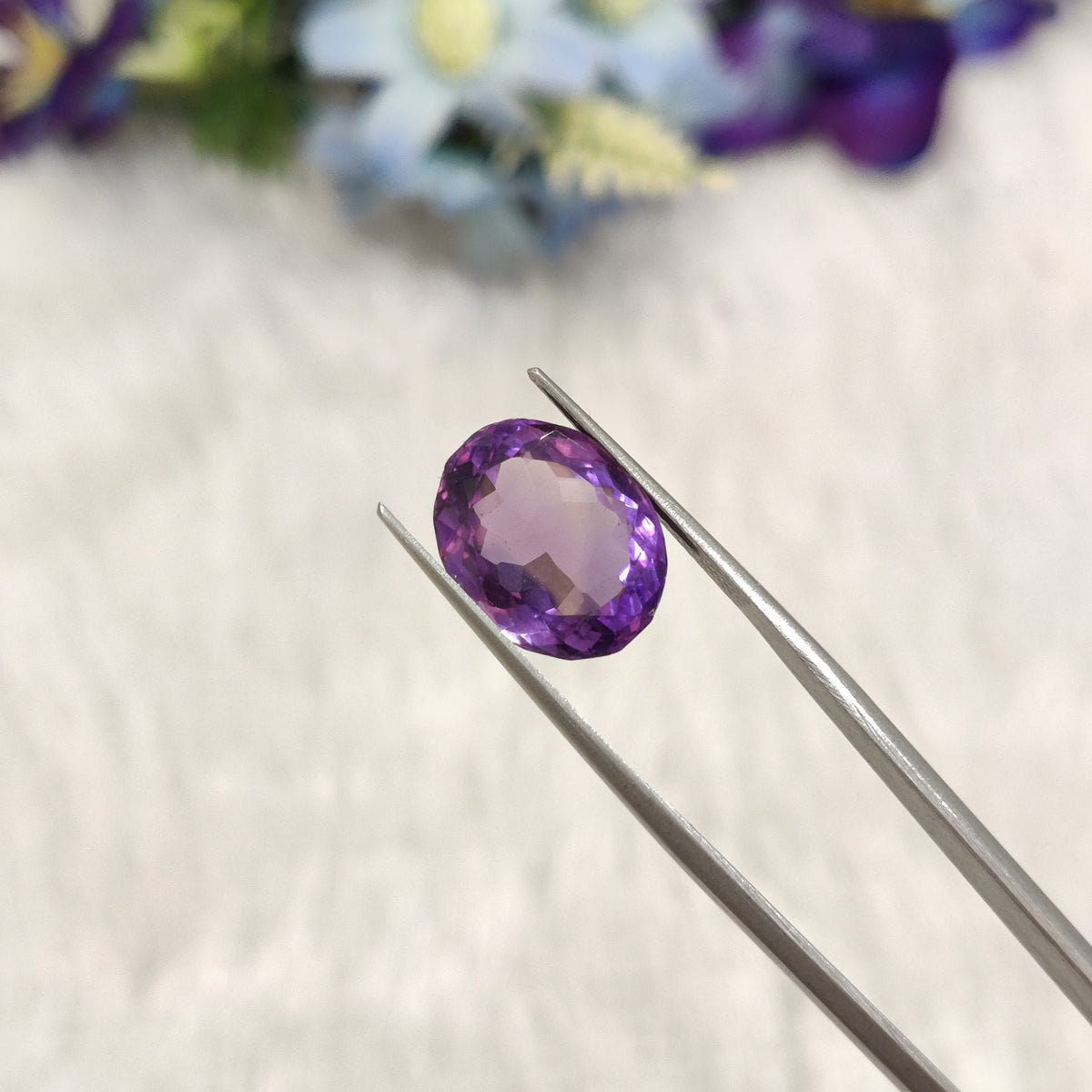 Natural Amethyst (Jamunia) | AME 169 | 6.9 Carat | Certified