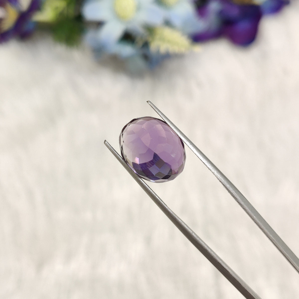 Natural Amethyst (Jamunia) | AME 169 | 6.9 Carat | Certified