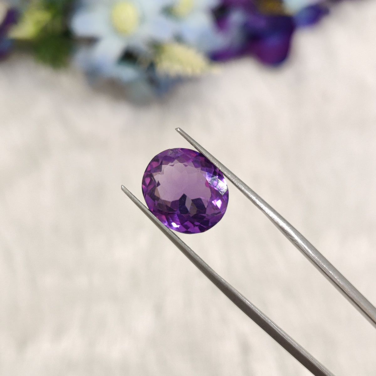 Natural Amethyst (Jamunia) | AME 170 | 7.46 Carat | Certified