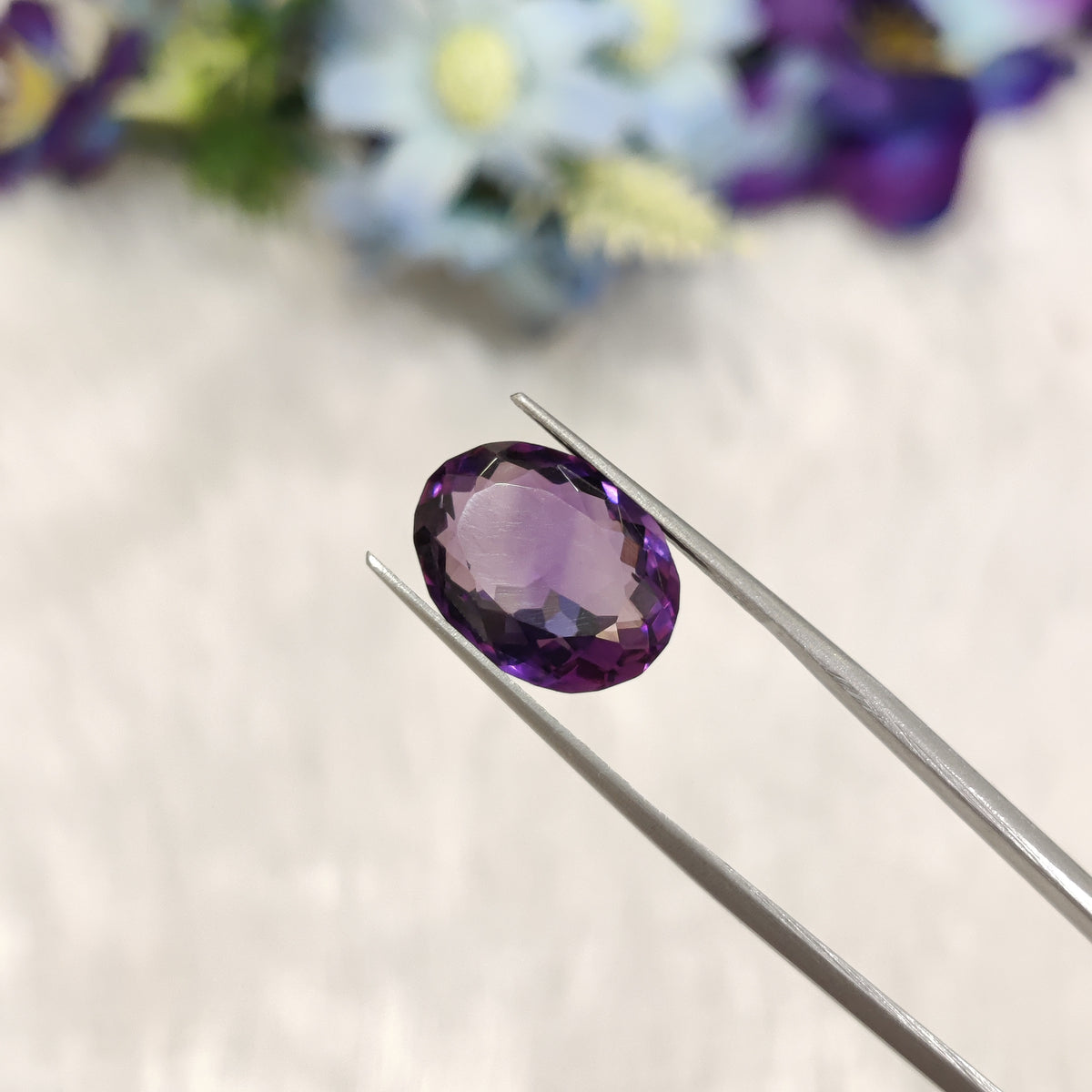 Natural Amethyst (Jamunia) | AME 176 | 7.27 Carat | Certified