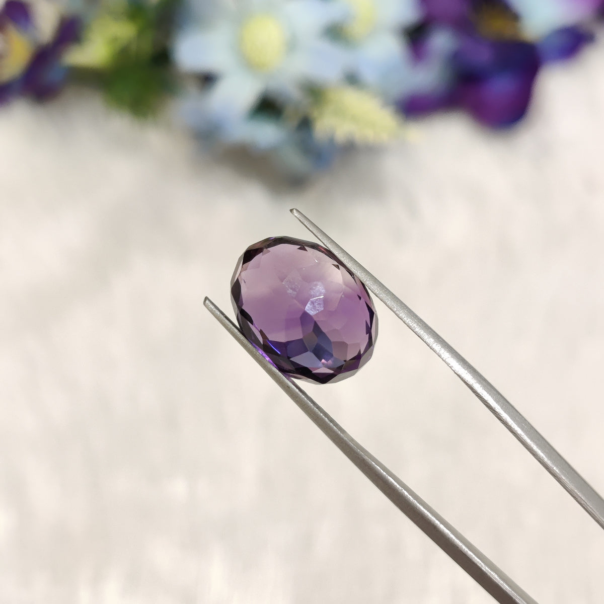 Natural Amethyst (Jamunia) | AME 176 | 7.27 Carat | Certified