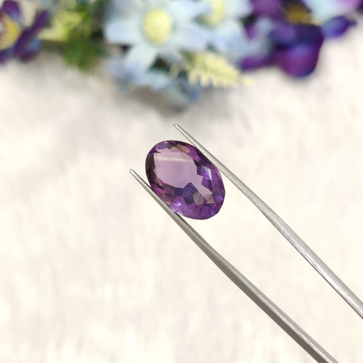 Natural Amethyst (Jamunia) | AME 177 | 6.76 Carat | Certified