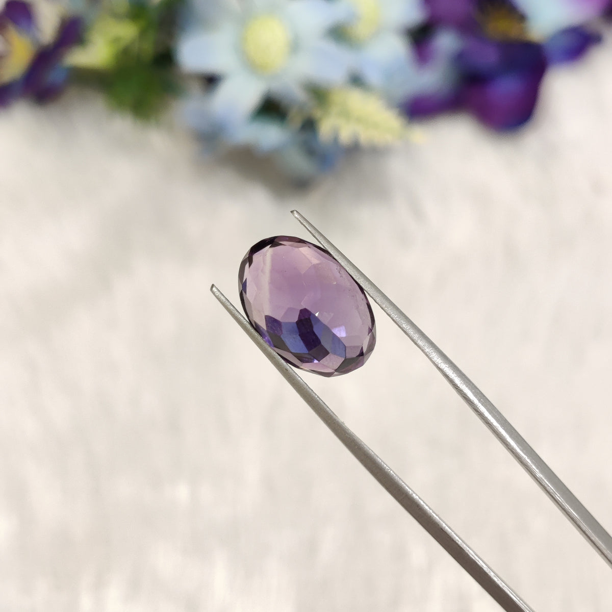 Natural Amethyst (Jamunia) | AME 177 | 6.76 Carat | Certified