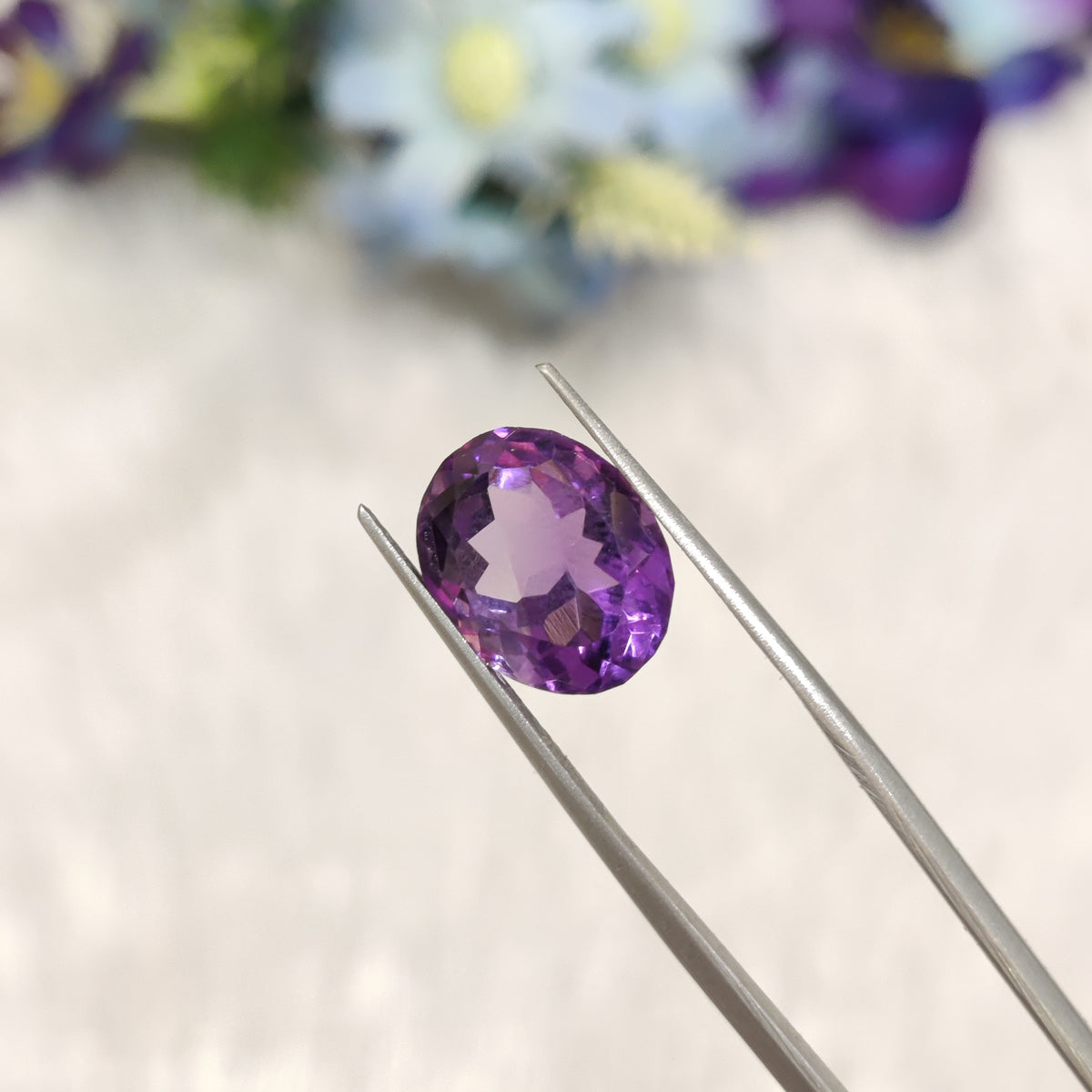 Natural Amethyst (Jamunia) | AME 180 | 6.32 Carat | Certified