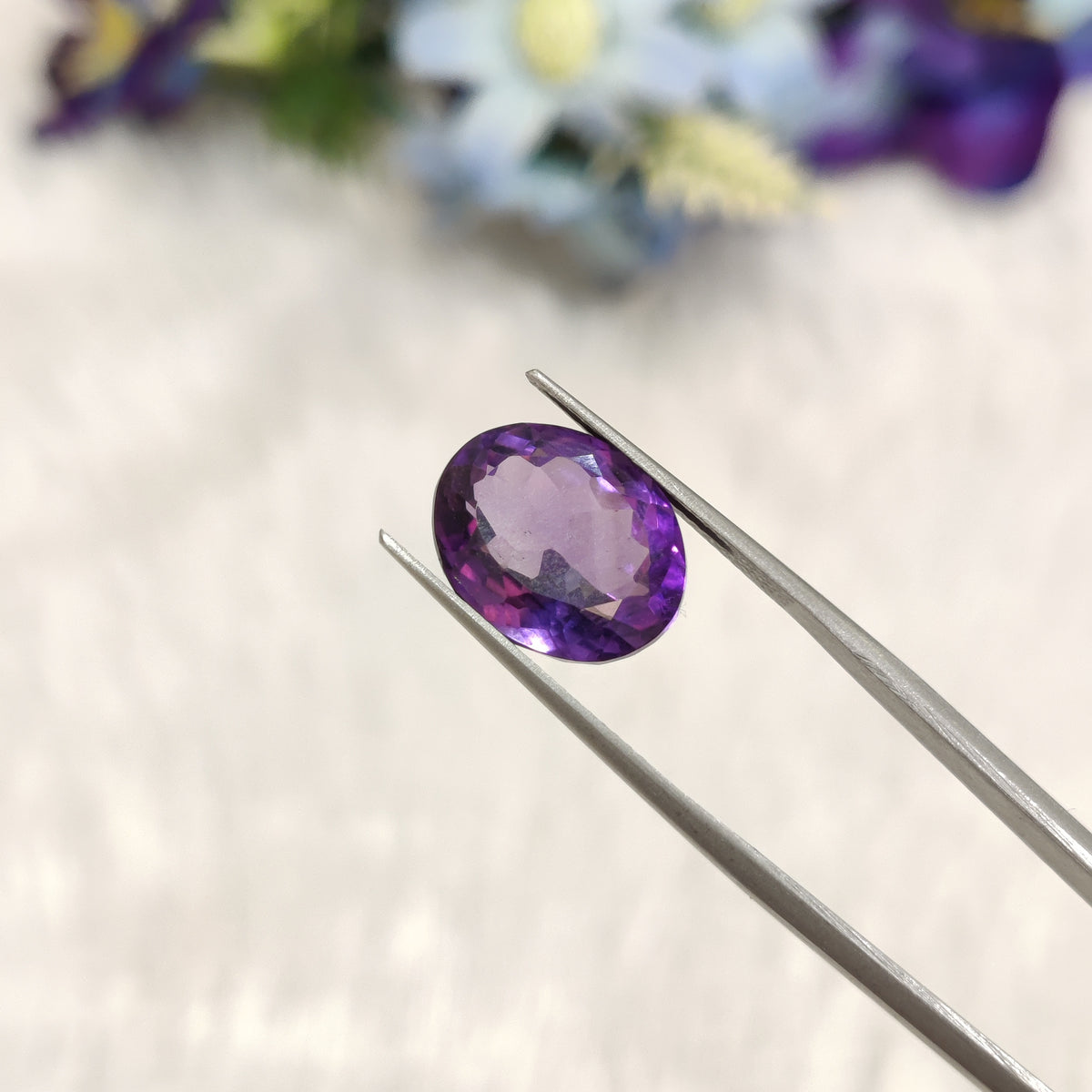 Natural Amethyst (Jamunia) | AME 183 | 7.06 Carat | Certified
