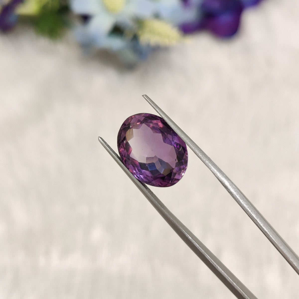 Natural Amethyst (Jamunia) | AME 189 | 7.47 Carat | Certified