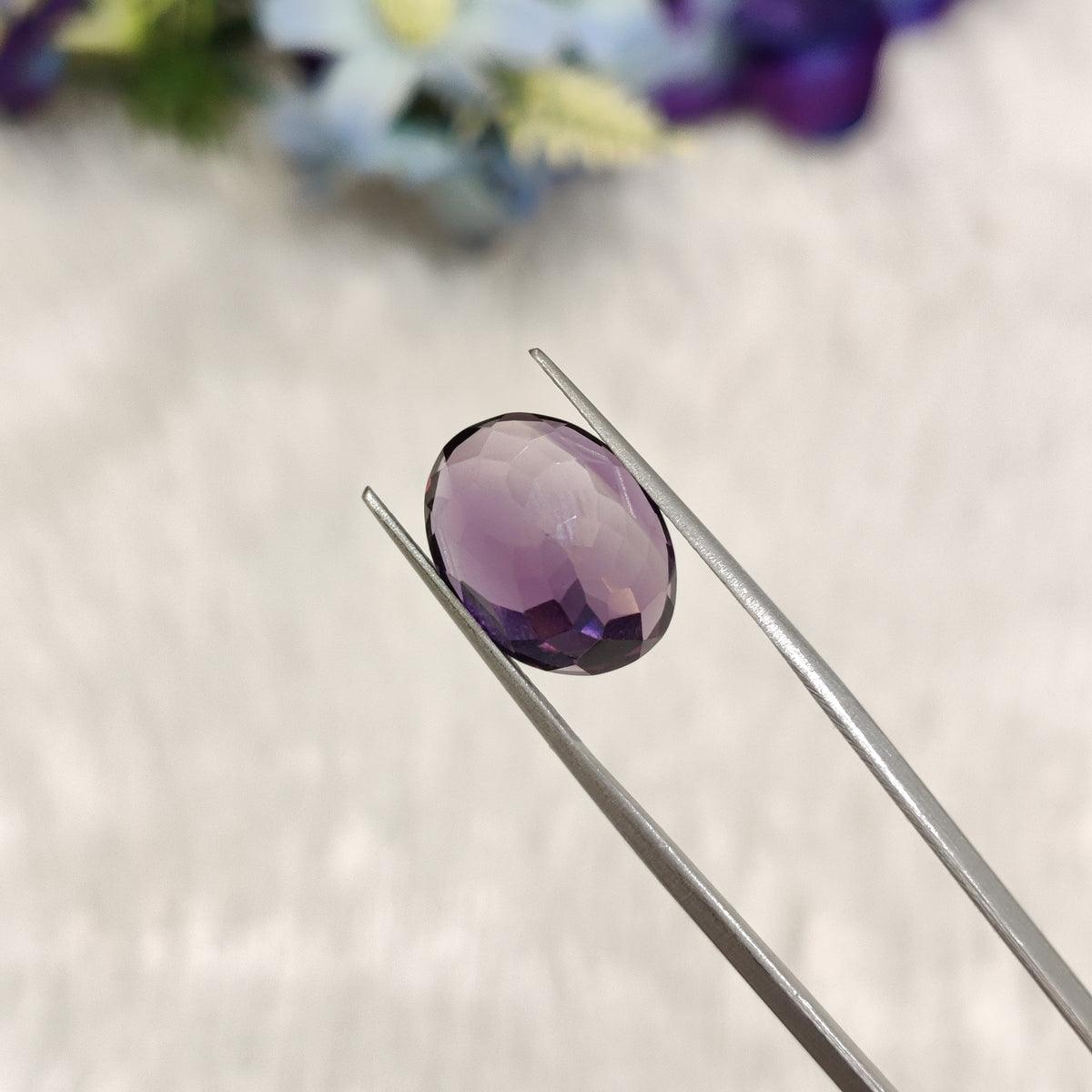 Natural Amethyst (Jamunia) | AME 189 | 7.47 Carat | Certified